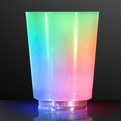 Light Up Color Change Frosted Short Glass - BLANK