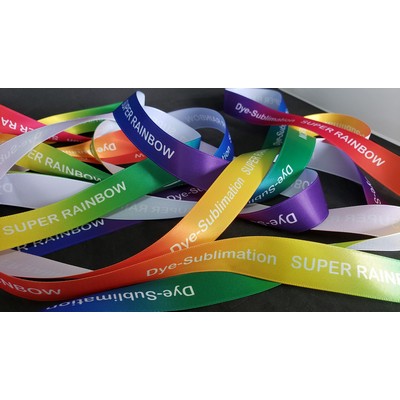 Vintage Klein Super Rainbow Cut Edge Ribbon w/Dye-Sublimation (6" x 50 Yard Roll)