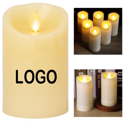 LED Plastic Flickering Flameless Battery Operated Candles