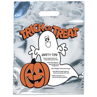 Ghost - Sliver Reflective Halloween Bag - Flexo Ink Print