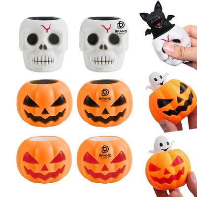 Halloween Funny Pumpkin Ghost Stress-Relieving Toy