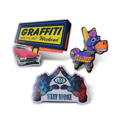 2" Stainless Steel Printed Pin