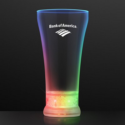 Multicolor LED Pilsner Glass - PRINTED
