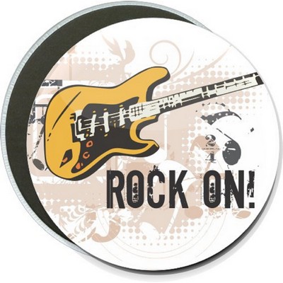 Music - Guitar, Rock On - 6'' Round Button