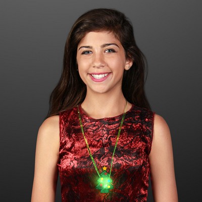 Jade LED Christmas Tree Necklace - BLANK