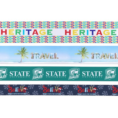 9" Badge Satin Ribbon - 100yd Roll - Sublimation