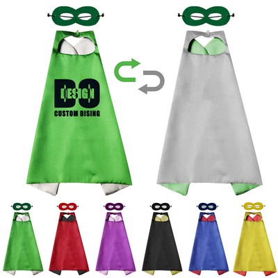 Kids Costume Cosplay Cape And Masks